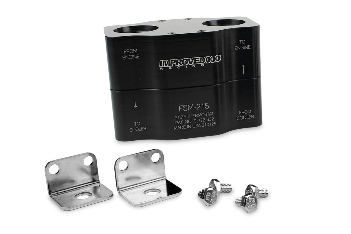 Improved Racing High-Flow Engine Oil Cooler Thermostat, 215°F
