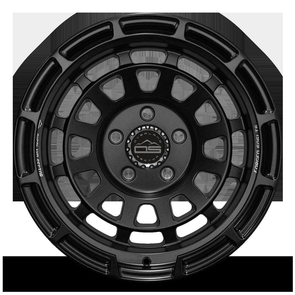 Overland Sector Badlander Forged 17x9 -18 5x127mm 71.5mm All Satin Black