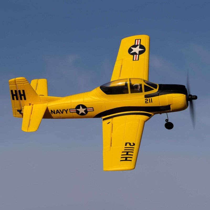 HobbyZone T-28 Trojan 450mm RTF with SAFE (2 Flight Batteries Included)
