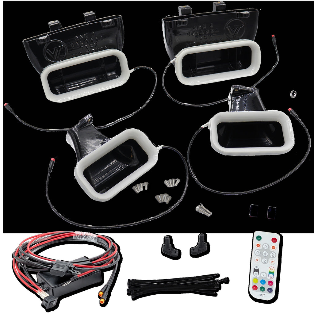 2015-2017 Ford F-150 and 2017-2020 Ford F-150 Raptor Quad BIG MOUTH LIT KIT Ram Air Intake Snorkels