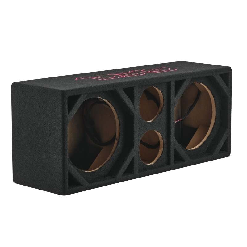 DS18 Ported Enclosure w/ 2x 8in Mids & 2x 3.6in (Not Included)- Black Carpet