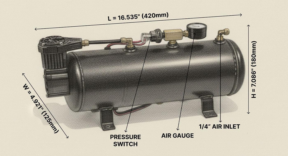 2-Chime Air Horn Kit