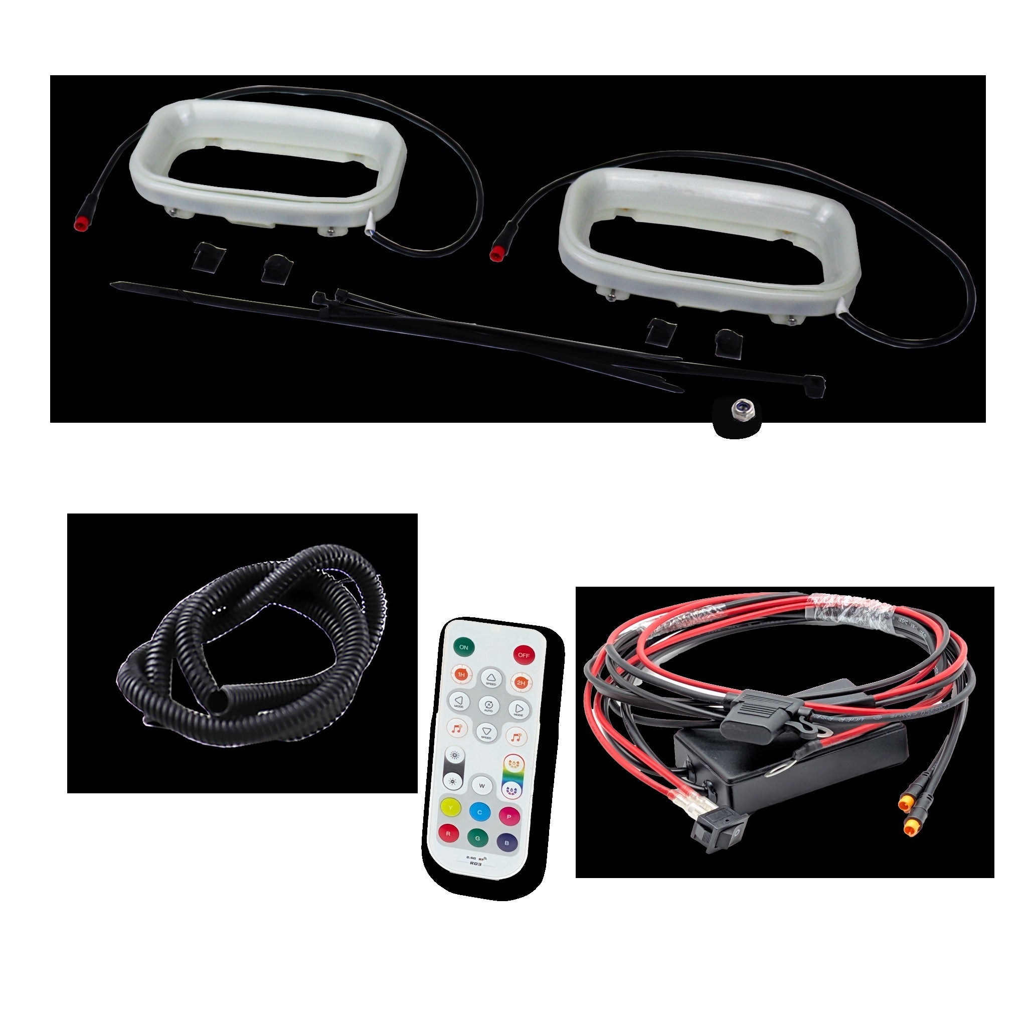 2022+ Genesis G70 3.3T Dual BIG MOUTH LIT KIT | LIT Flares and Controller Only