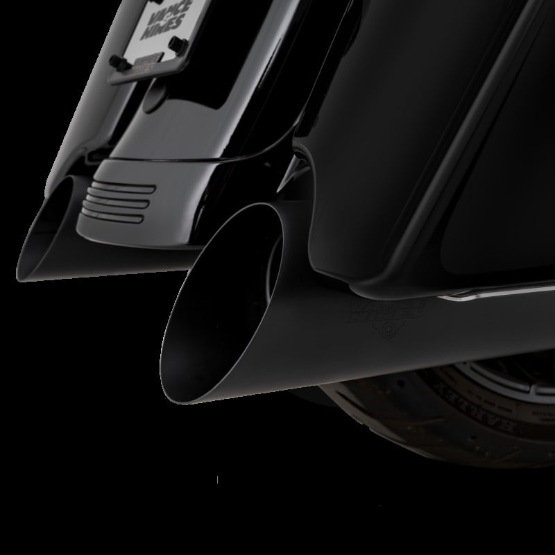 Vance & Hines 17-26 HD Touring Backslash 450 Slip-on Exhaust - Wrinkle Black