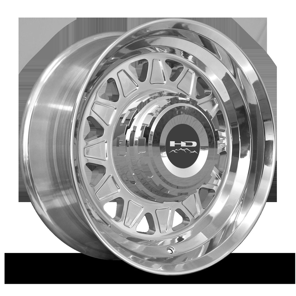 HD Trailer HDT Forged 17.5x6.75 +0 8x165mm 121.2mm Full Polish - Hub Centric - CAP NOT INCLUDED