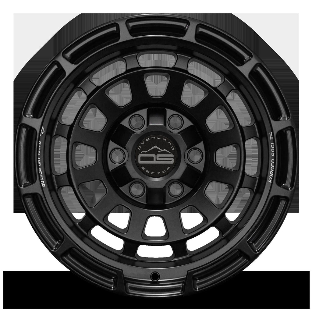 Overland Sector Badlander Forged 17x9 +0 6x135/6x139.7mm 106.1mm All Satin Black
