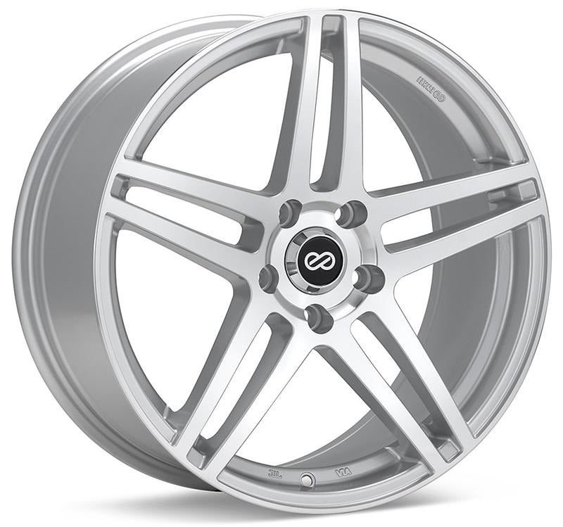 Enkei RSF5 16x7 5x100 45mm Offset 72.6mm Bore Silver Machined Wheel