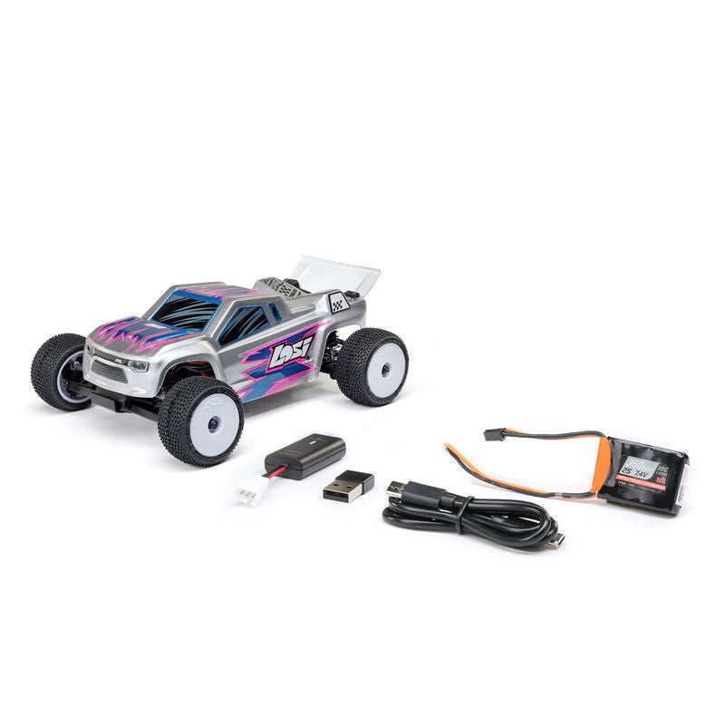 LOSI 1/28 Micro-T 2S 2WD RTR Stadium Truck (Battery & Charger Included) (LOS-1392T)