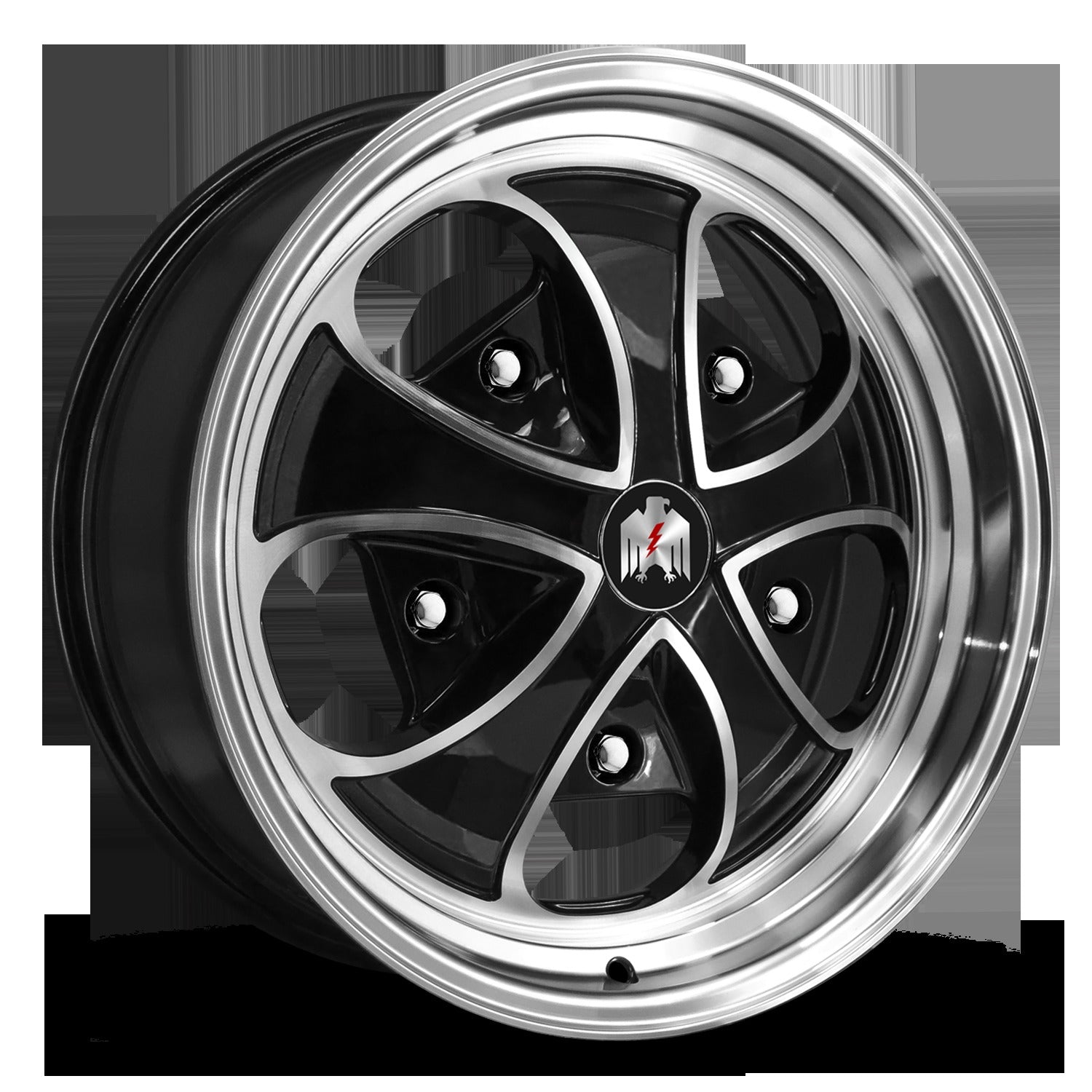Klassik Rader Falcon 17x7 +20 5x205mm Gloss Black/Machined Face&Lip