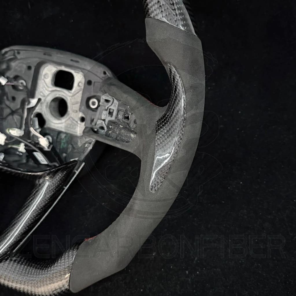 IN STOCK - 2021-2025 Audi B9.5 A/S/RS 4/5 S/RS Q7/8 Carbon Fiber Steering Wheel