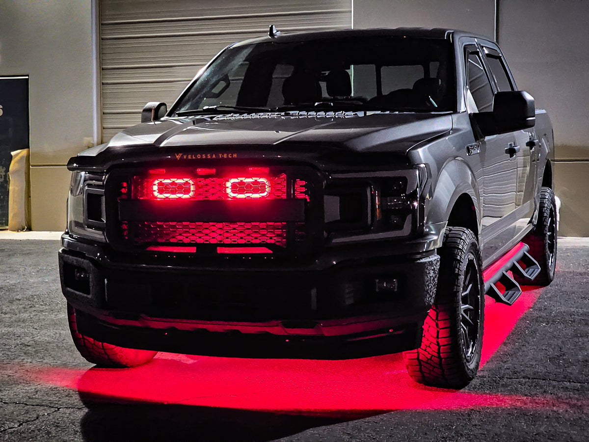 2018-2020 Ford F-150 and 2021-2022 Ford F-150 Raptor Dual BIG MOUTH LIT KIT Ram Air Intake Snorkels