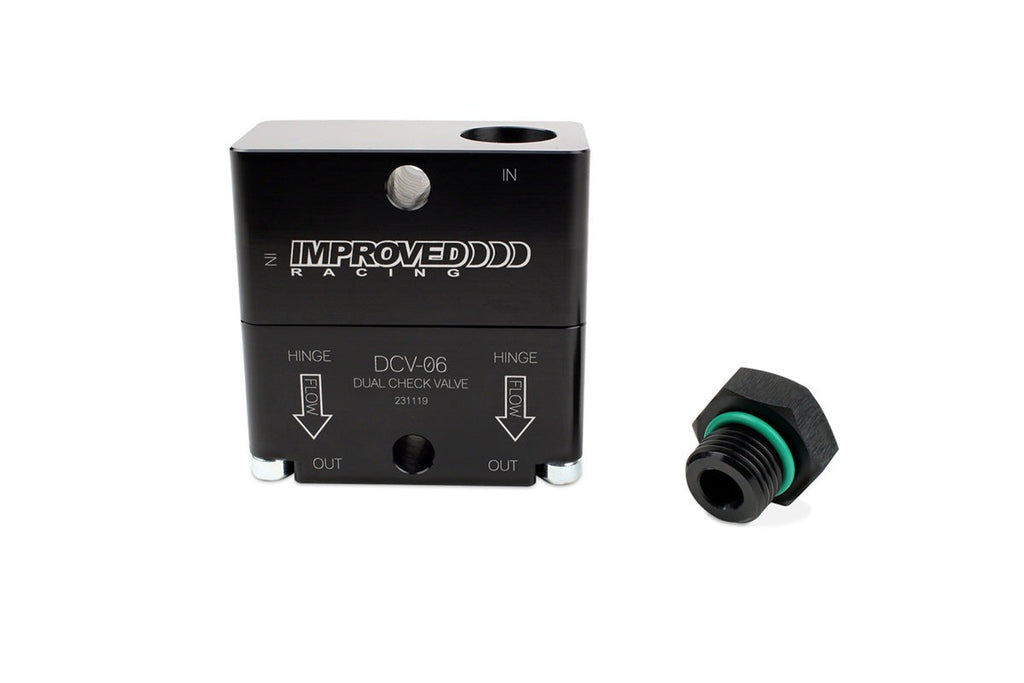 Improved Racing High-Flow Dual Source PCV Check Valve for Turbocharged Engines, -6 ORB