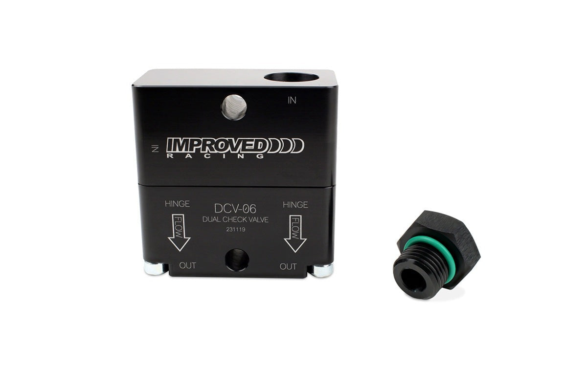 Improved Racing High-Flow Dual Source PCV Check Valve for Turbocharged Engines, -6 ORB