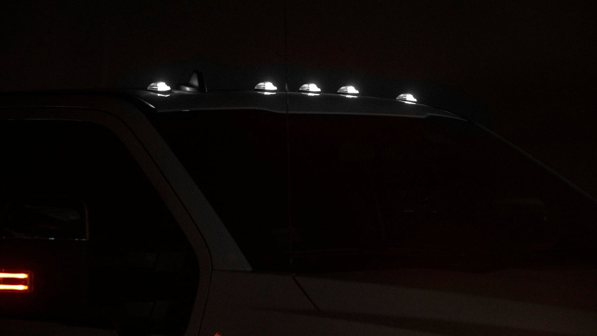 OLM Cab Light Replacement Set (Clear Lens/White Light) - 2017-2022 Ford Super Duty F250/F350