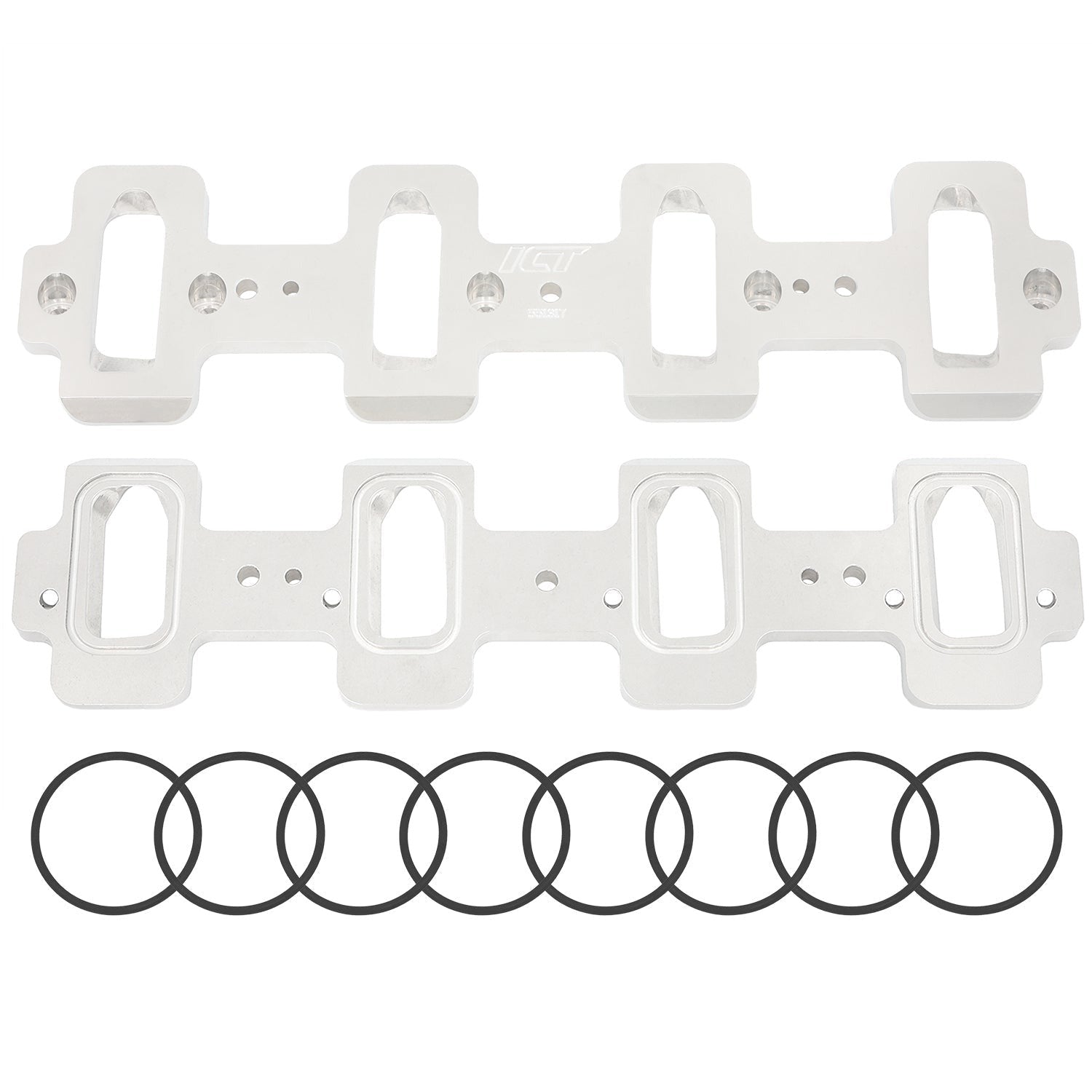 ICT BILLET LS Rectangle Port Cylinder Head to Cathedral Intake Adapters