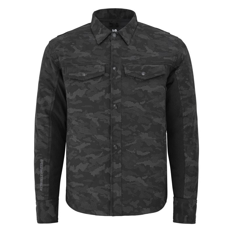 Speed and Strength True Grit Mesh Moto Shirt Reflective Camo/Black - Large