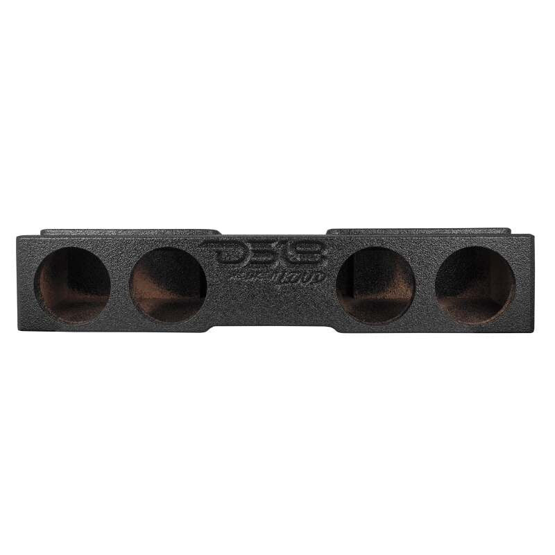 DS18 4 x 8in Forward Firing Underseat Ported Box Subwoofer Enclosure Black Spray Liner Paint Finish