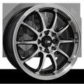 HD Wheels Clutch 15x6.5 +35 4x108mm/4x100 73.1mm Gloss Black w/Machined Face