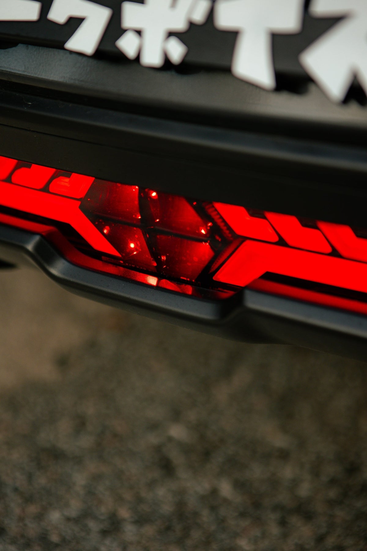 OLM V2 F1 Rear Fog Light (Smoke Lens, Black Base, White Bar) - 2022 BRZ / GR86