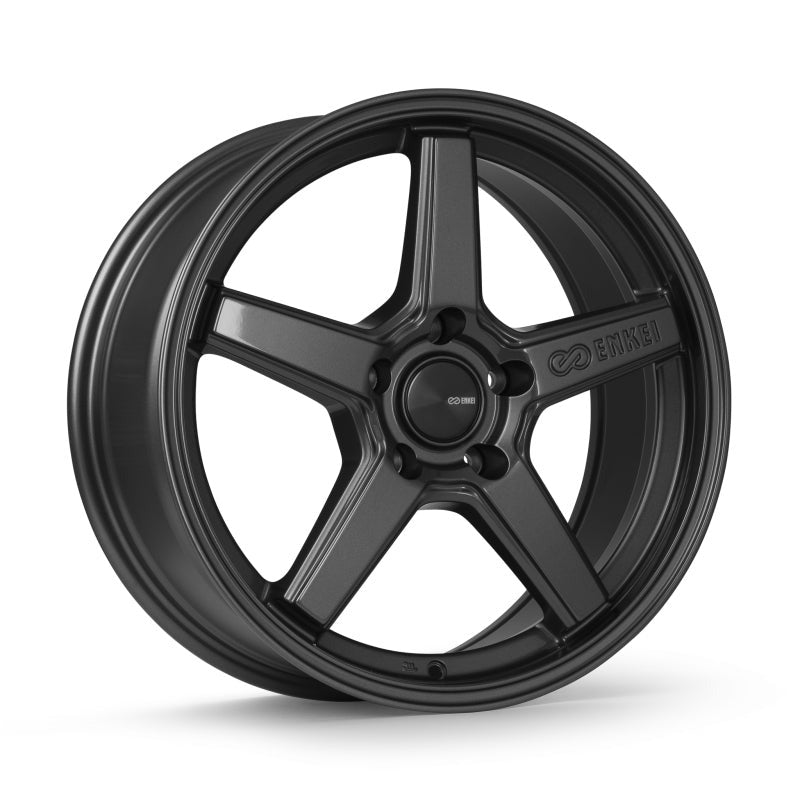 Enkei Quasar 19x8in / 5x112 BP / 45mm Offset / 72.6mm Bore - Gloss Gunmetal Wheel