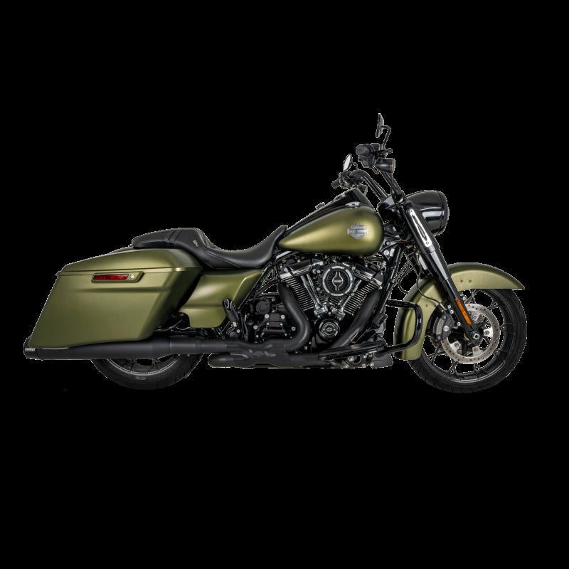 Vance & Hines HD M8 Touring Blackbird 450 Slip-on Exhaust - Wrinkle Black