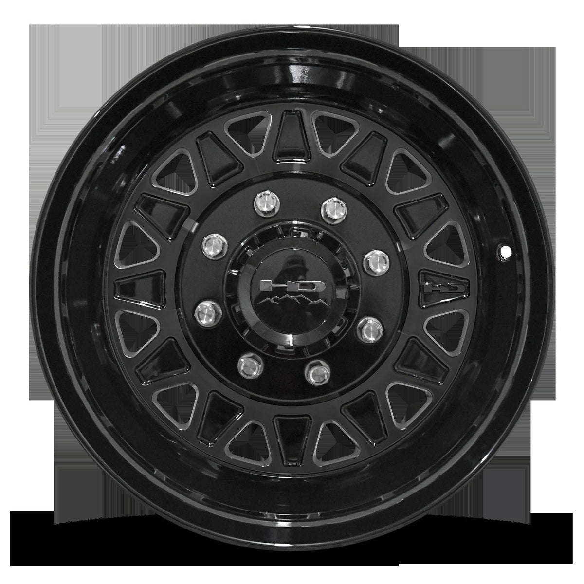 HD Trailer HDT Forged 17.5x6.75 +0 8x165mm 128.6mm Gloss Black - Lug Centric