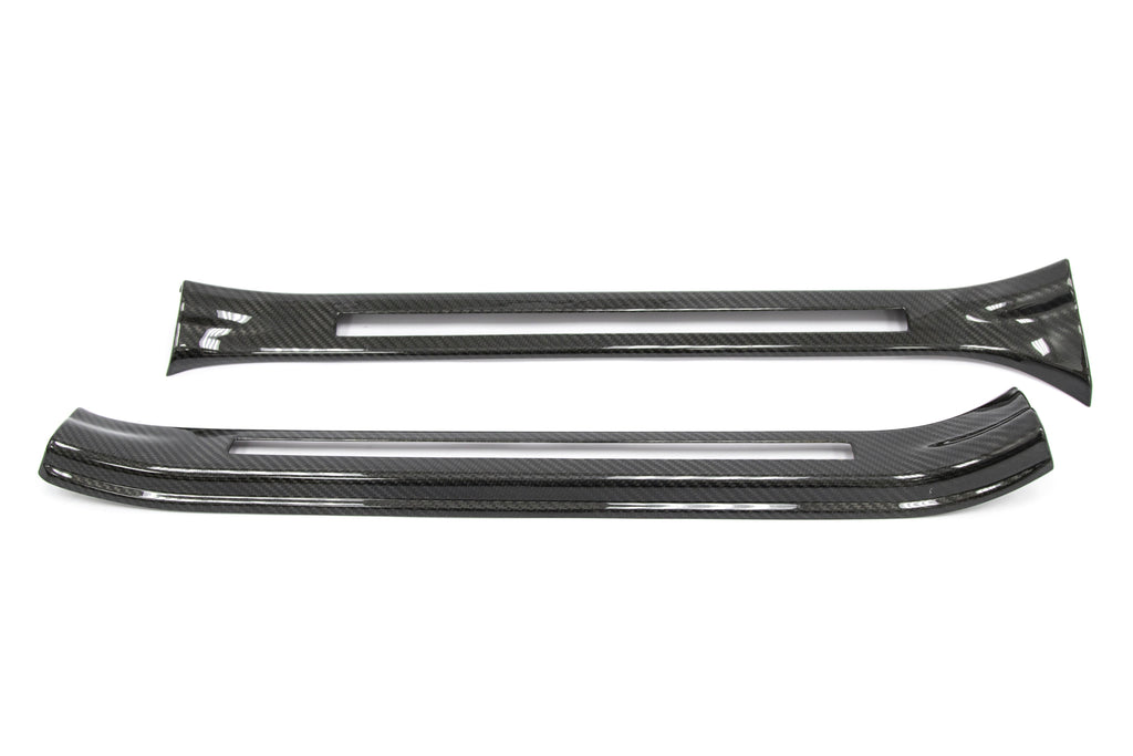 OLM LE Dry Carbon Fiber Door Sill Covers - 2015-2021 Subaru STI