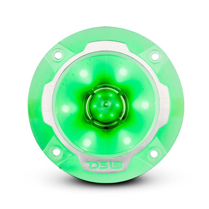 DS18 3.8in Super Bullet Tweeter 240 Watts RMS 1in Aluminum Vc 4 ohm RGB LED Lights- Pair