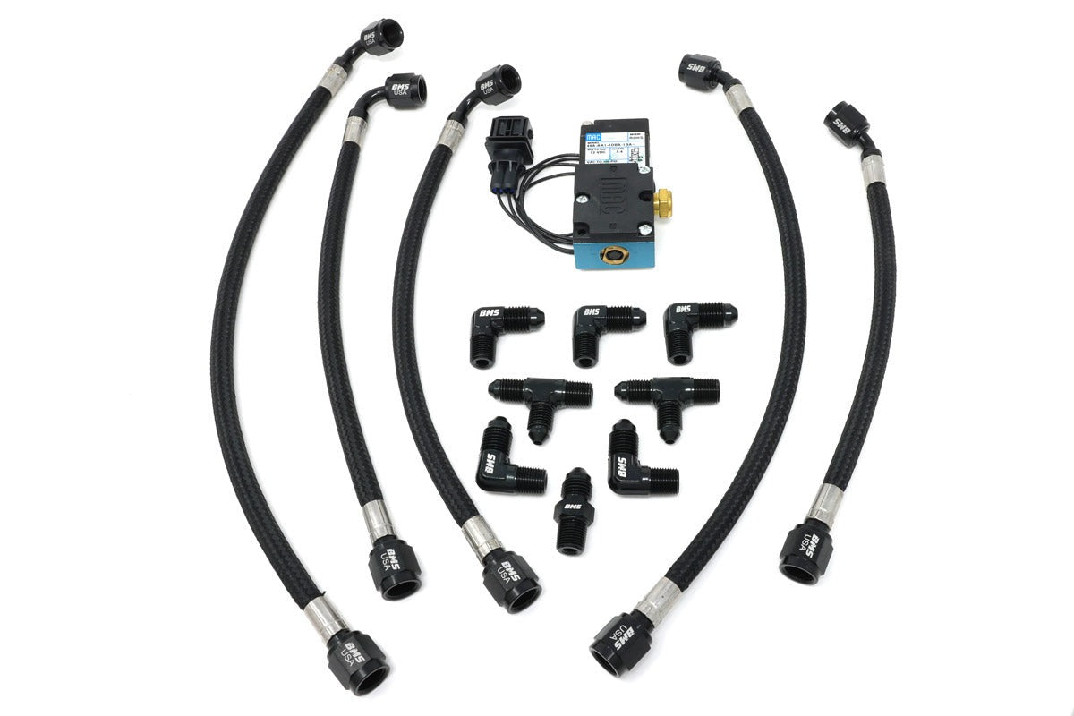 Steel Braided Hard Line Upgrade Kit for KLM Big Turbos