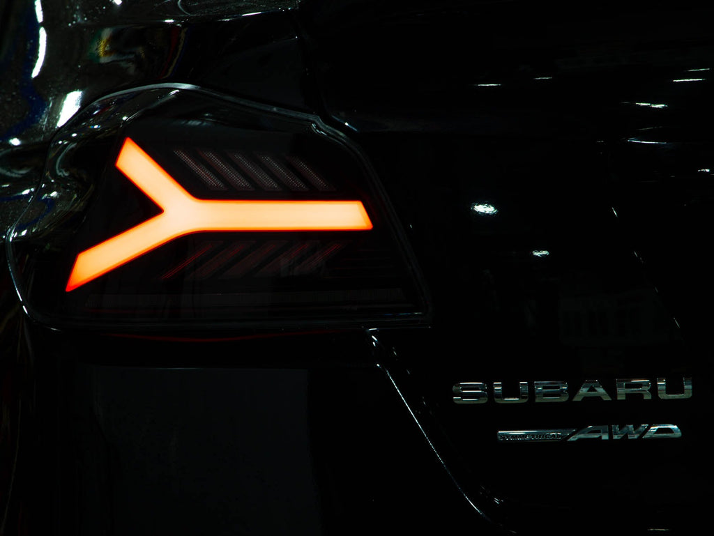 OLM Y-Spec LED Taillights (Smoke Lens White Optic w/RGB) - 2015-2021 WRX / STI