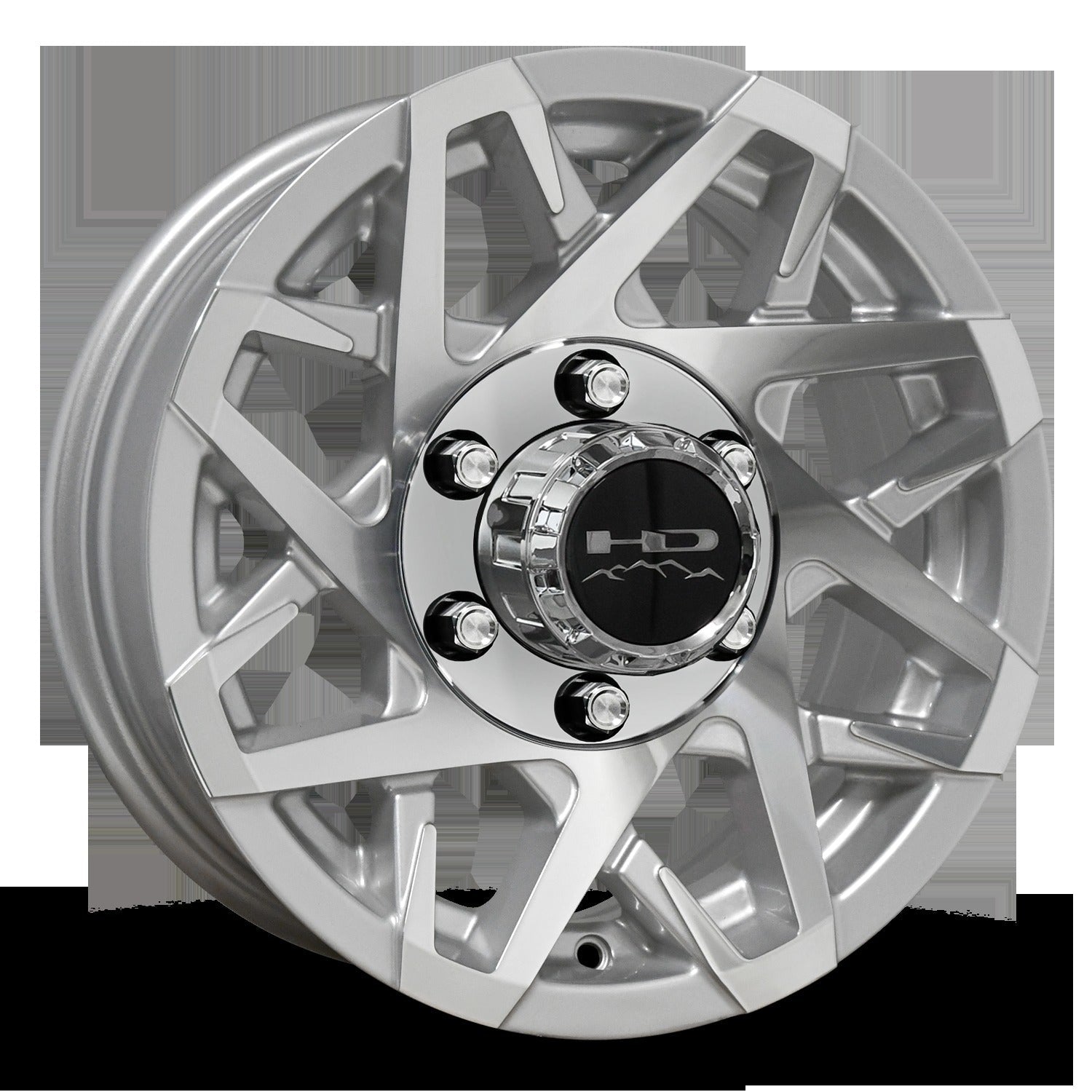 HD Trailer Canyon 15x6 +0 6x139.7mm 108mm Gloss Silver/Machined Face