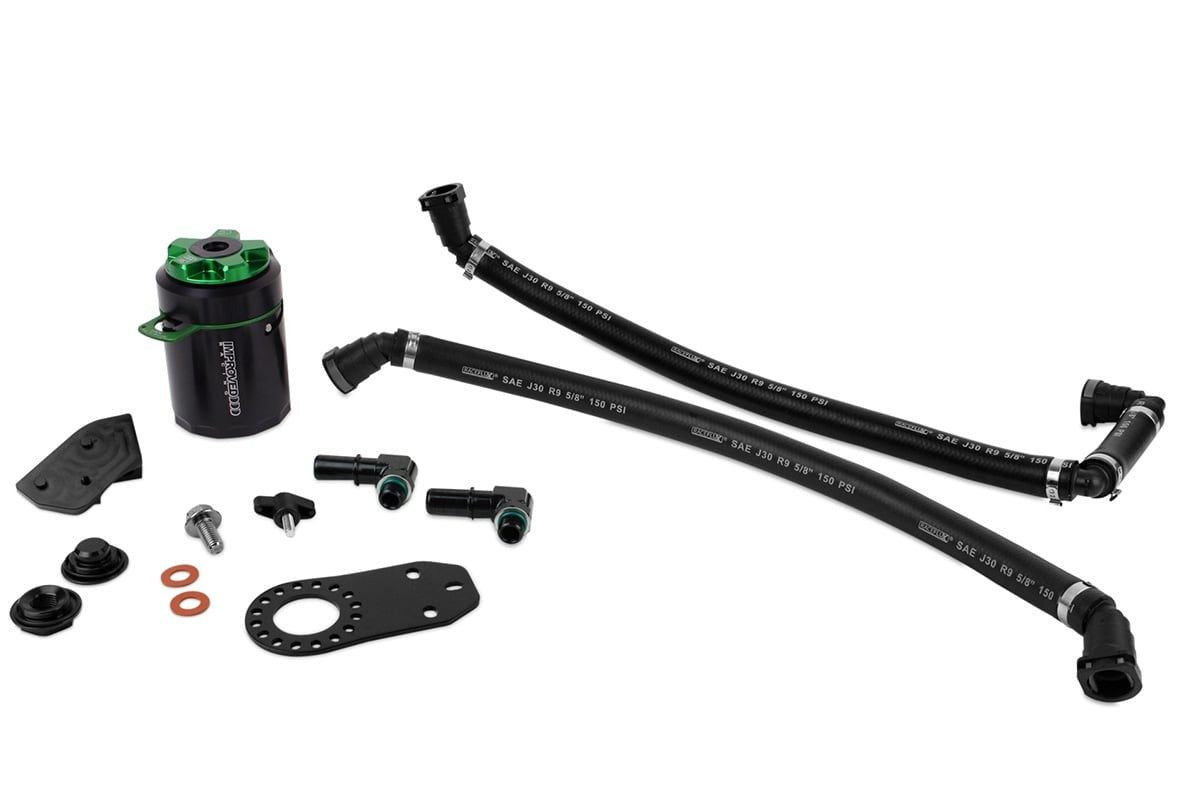 Improved Racing CCS Oil Catch Can Kit for Dodge Charger & Challenger 6.2L Hemi Hellcat, Redeye, Demon