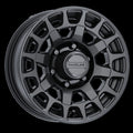 Raceline 873B Backcountry Trailer 16x6in / 6x5.5 BP / 0mm Offset / 4.25mm Bore - Satin Black